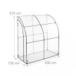 Walk-in PVC fóliasátor üvegház 215x200x100 cm 10035699