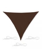 Háromszög alakú árnyékoló napvitorla barna 3x3x3 m 10035861_3x3