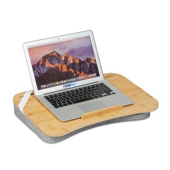 Bambusz laptop párna szürke 8x51x36 cm 10036709