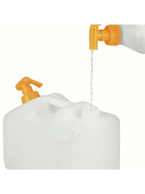 Víztároló kanna csappal 15 literes fehér-narancssárga 10036880_15_or