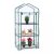 Üvegház PVC fóliasátor erkélyre zöld 3 polcos 128x60x40 cm 10036896