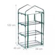 Fóliasátor üvegház PVC fóliával 122x64x45 cm 10036897