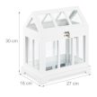 Beltéri mini üvegház 2 db-os szett fehér 10036901