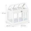 Beltéri mini üvegház 2 db-os szett fehér 10036901