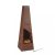 Corten acél piramis kerti kandalló rozsdás megjelenés 149x45x45 cm CA926