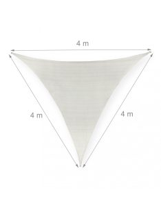   Háromszög alakú HDPE napellenző napvitorla fehér 4x4x4 m 10037831_444