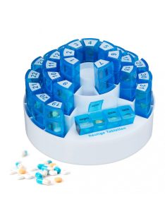   Gyógyszeradagoló doboz 1 hónapra kék-fehér 4 rekeszes 10037982
