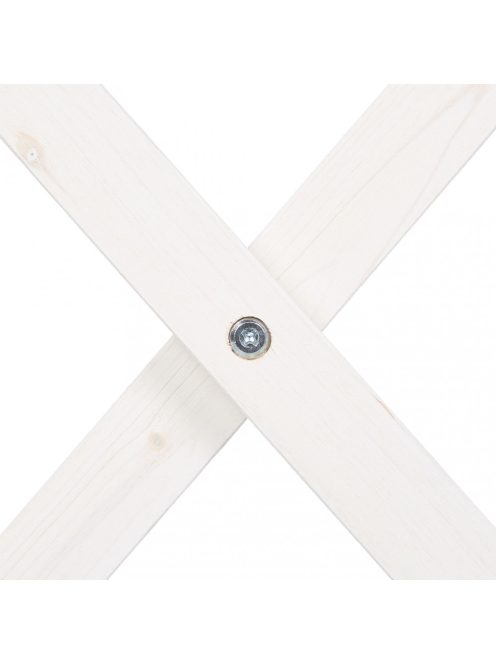 Kisméretű összecsukható fa asztal natúr-fehér 50x50x50 cm 10038645