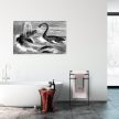 Modern szabadon álló 3 karú acél törölközőtartó fekete 86x51x19 cm 10038721