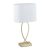 Elegáns asztali lámpa szövet búrával fehér-arany 51 cm 10038879