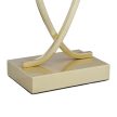 Elegáns asztali lámpa szövet búrával fehér-arany 51 cm 10038879