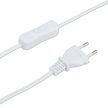 Elegáns asztali lámpa szövet búrával fehér-arany 51 cm 10038879