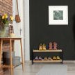 Bambusz cipőtartó két szintes natúr-fekete 33x70x26 cm 10039113