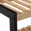 Bambusz cipőtartó két szintes natúr-fekete 33x70x26 cm 10039113
