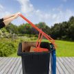 Kézi háztartási szemétprés, hulladékprés piros 10039221