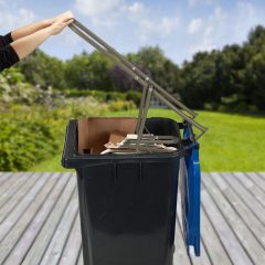   Kézi háztartási szemétprés, hulladékprés barna 10039222