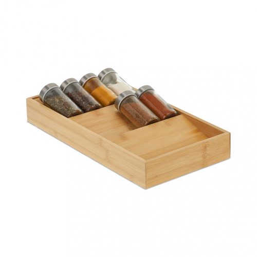 Bambusz fűszertartó fiókhoz 5x20x38 cm 10039408