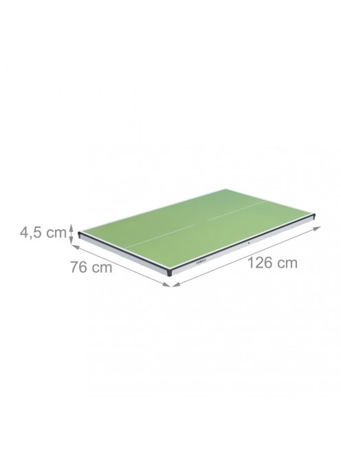 Mini összecsukható beltéri pingpong asztal tartozékokkal zöld 71x76x126 cm 10039449