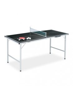   Mini összecsukható beltéri ping-pong asztal tartozékokkal fekete 70x70x150 cm 10039453