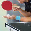 Mini összecsukható beltéri ping-pong asztal tartozékokkal fekete 70x70x150 cm 10039453