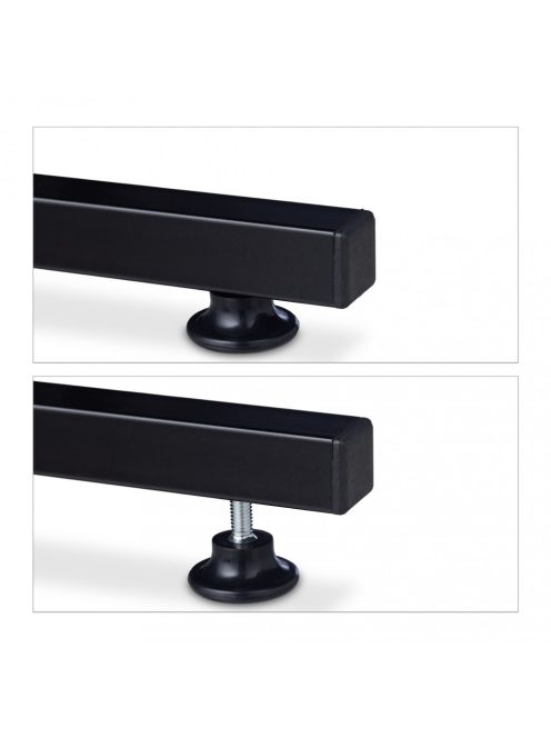 Eck sarok íróasztal sötétbarna-fekete 73x148x112 cm