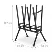 Fűrészbak 107x81x53 cm fekete acél 400 kg-ig 10039936