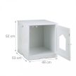 Macskatoalett fehér 52x48x53 cm 10041295
