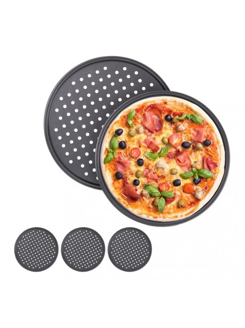Antracit pizzasütő tálca 5 darabos készlet 10041363