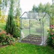 Fóliasátor üvegházhatású sötétzöld PVC 152x132x92 cm 10041454