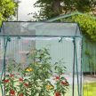 Fóliasátor üvegházhatású sötétzöld PVC 152x132x92 cm 10041454