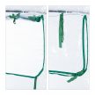 Fóliasátor üvegházhatású sötétzöld PVC 152x132x92 cm 10041454