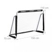 Focikapu 2 db-os szett fekete 110x150x75 cm 10041456