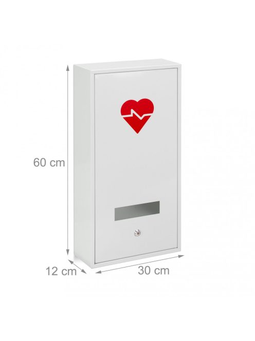 Zárható gyógyszeres szekrény szív mintával 10041493
