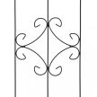 Ívelt rózsafuttató 2 db-os szett fekete 180x50x1 cm 10041751
