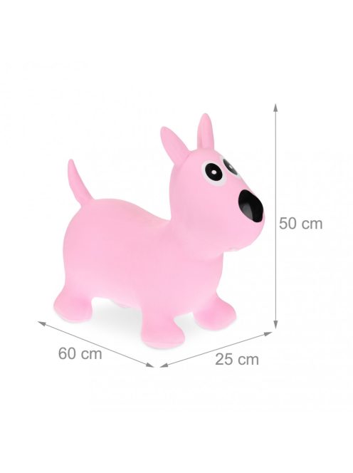 Felfújható ugráló kutyus rózsaszín 10042350
