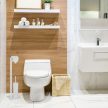 WC papírtartó és WC kefe állvány fehér 10042907