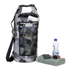   Dry Bag hátizsák sporttáska szürke-fekkete 25 liter 10043111