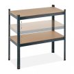 Nagy teherbírású polc 5 szinttel szerszámszekrény antracit 180x90x45 cm 10043660