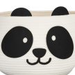 Kerek szövet játéktároló kosár panda motívummal 24,5x35 cm 10044986