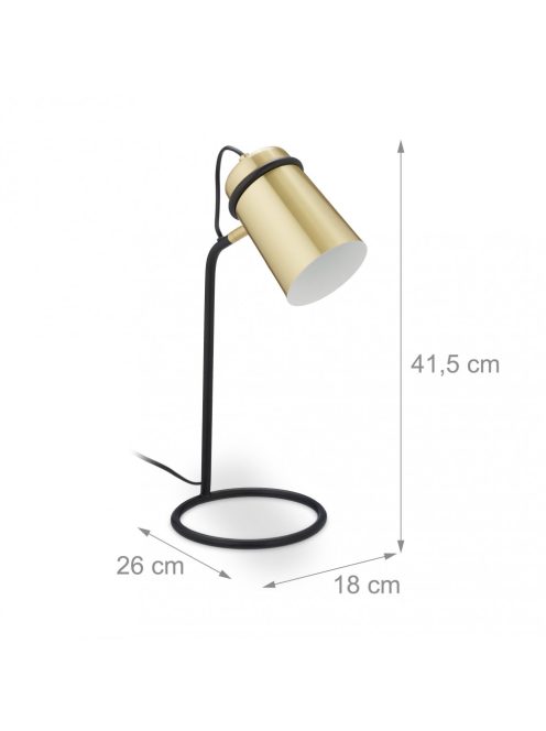 Modern asztali lámpa arany-fekete 10045015