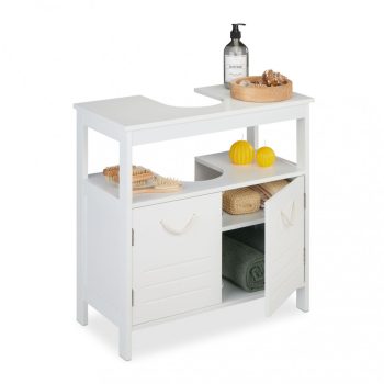   Felicy fürdőszoba mosdószekrény kenderrost fogantyúval fehér 60x60x30 cm 10045520
