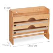Bambusz fali 3in1 fűszertartó 31x39,5x11 cm 10045696