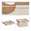 Fürdőszoba polc 3 bézs szövet kosárral gurulós 96x43,5x33,5 cm 10045791