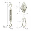 Napvitorla rögzítő készlet 40 db-os 10046088