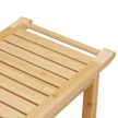 Bambusz fürdőszobai ülőke fogantyúval és polccal 45x75x40,5 cm 10046335