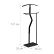 Elegáns fém és MDF szobainas fekete színben 107 cm 10046885