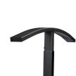 Elegáns fém és MDF szobainas fekete színben 107 cm 10046885