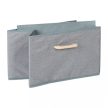 Bambusz fürdőszobai polc 2 szövetkosárral natúr-szürke 76x43x27 cm 10047039