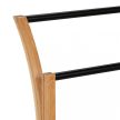 Bambusz törölközőtartó 3 rúddal natúr-fekete 82x42x24 cm 10047347