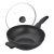Tapadásmentes fekete wok üvegfedéllel 30 cm 10047404